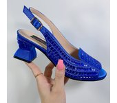 Chunky Mules Heels for Women Summer Shoes 3CM Platform Sqaure Heeled Sandals Bling Bling Rhinestone Ladies Mules Sandals Woman