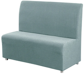 Polar Fleece RV Cover Elastic Armless Sofa Cover Stretch Restaurant Cafe Sofa Slipcovers Solid Color Couch Covers for Bar Hotel