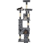 Rascador para Gatos Poste de Maple 170 cm Huellas Gris