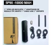 TouCloud Bicycle Light Front 10000mAh Bike Light Power Bamk Waterproof Flashlight USB Charging MTB Road Cycling Lamp