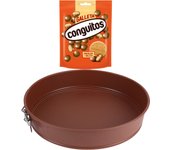Pack repostería:CONGUITOS GALLETA LECHE DOYP 120G+Molde tarta 26x6.5cm acero agros