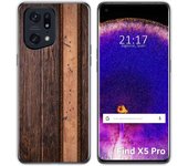 Funda Silicona para Oppo Find X5 Pro 5G diseño Madera 05 Dibujos