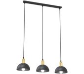 Lámpara de Suspensión Moto, Metal, Negro, 60x18x140 cm