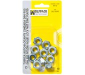 Wolfpack Tuerca Autoblocante M12 con Freno de Nylon (Blister 6 Piezas)