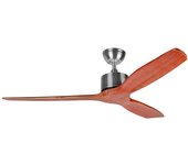 Ventilador de techo Orbegozo CF 98132, aspas de madera natural, 3 velocidades, mando a distancia, programable, 132 cm de diámetro, 70 W
