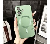Luxury Metal Matte Magnetic Wireless Charge For Magsafe Cases for iPhone 16 15 14 13 12 11 Plus Pro ProMax Soft Cover