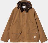 Chaqueta Marrón Con Capucha Carhartt Clarton Jacket Hamilton Brown/Tobacco