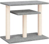 Rascador para Gatos con postes de Sisal Gris Obscure 141 cm