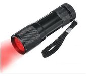 670nm 9led Deep Red Light Flashlight Against Deteriorating Eyesight Red Torch