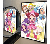 1pc Anime Magical DoReMi Poster Self-adhesive Art Waterproof Paper Sticker Coffee House Bar Room Wall Decor