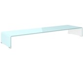 vidaXL Mueble TV/Elevador de monitor cristal verde, Mueble de Salon, Mueble TV, Mueble TV salon, Mesa de TV, Mueble tele
