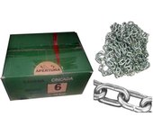 Cadena zincada 16,0   mm en sacos o cajas de 50 kgs (+-- 9.5 m)