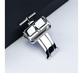 18mm 20mm Metal Fold Buckle  For Apple Watch Gramin Galaxy Watch 3 4 5 Pro For HUWAWEI GT2 3 Pro Rubber Strap Butterfly Buckle