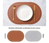 Table Leather Placemats Set of 1/4/6pcs,Washable for Dining,Heat-Resistant Non-Slip Insulation Waterproof Place Mats