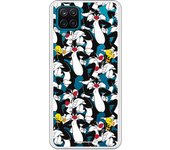 Funda original compatible con Samsung Galaxy A12 5G - Patron Sylvestre y Piolin