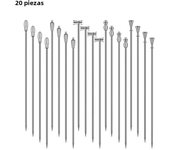Stainless Steel Cocktail Picks, Fruit Sticks,Toothpicks for Party Bar, Drink Stirring Sticks, Martini Picks, Party Tools