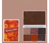 Box set of seven color water-based printing mud finger painting color printing mud DIY rubber stamp printing table accessories