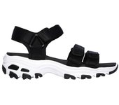 Skechers Fresh Catch Sandalias deportivas para mujer negras en textil 86367