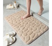 Pebble relief bath mat, bathtub floor coral wool anti-skid mat, shower room mat, viscoelastic foam mat
