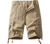 Men's Cotton Shorts Cargo Knee Pants Tactical Casual Sports Shorts Man Hiking Fishing Y2K Clothes