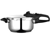 Fagor Duo - Olla Express Rápida de Acero Inoxidable 18/10, Todo Tipo de Cocinas, INDUCCIÓN, 2 niveles de presión, 5 Sistemas de Seguridad