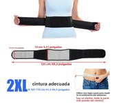 BYEPAIN Tourmaline Self-heating Magnetic Therapy Waist Support Belt Lumbar Back Waist Support Brace Double Banded Adjustable