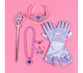 Pincess Anna Elsa Cosply Accessories Crown Magic Wand Necklace Wig Gloves Frozen Snow White Belle Cinderella Princess Role Play