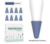 8 pcs Silicone Replacement Tip Case For Apple Pencil 1 2 Touchscreen Stylus Pen Case nib Protective Cover Skin for Apple Pencil