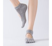 Women Non-Slip Five Fingers Pilates Socks Breathable Fitness Cotton Yoga Sock Ladies Gym Workout Ballet Dance Sports Socks