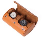 Watch Roll Travel Case Watch Box Organizer for Men with 1/2/3 slots Watch Display Storage Portable Watch Rolls PU Leather Cases
