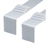 Paquete de 12 Caminos de Mesa de satén Deep Pink de 12x108 pulgadas, Caminos de Mesa para banquetes de Boda y Fiestas de cumpleaños