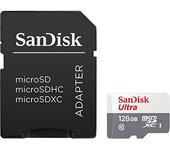 SanDisk Ultra microSDXC 128 Go + adaptateur SD