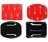 Casco Cámara Adhesivos 4pcs Adhesivo de Montaje para Cámara Accesorio de Cámara Curvo Pegatinas  3M para Gopro / SJCAM/cámaras de acción