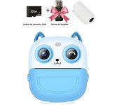 Children Digital Camera Instant Print for Kids Thermal Print Camera Instant Photo Printing Camera Video Toys+32G Memory Card