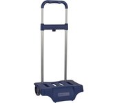 SAFTA - CARRO PORTA MOCHILAS AZUL MARINO - Carro para Mochilas Fabricado en España - Carro para Mochila Versatilidad Universal Facilidad de Transporrte y Movilidad - Carro Mochila Variedad Estilos y Colores