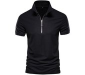 Polo de talla europea para hombre, camiseta informal de manga corta con solapa de verano, Top de Color sólido de talla europea para hombre