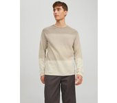 Jjehill Knit Crew Neck Noos Beige Degradado