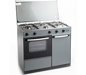 Alaska FQ 5207V SLV Cocina a Gas con Horno y Grill Silver 54L - 4 Fuegos Potentes
