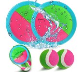 Captura Bolas Raqueta Set - Lanzamiento Pelota Juegos Juguetes Playa Agua Jardin Exterior Interior Piscina Terraza para Niños Niña Infantiles Adultos 2 3 4 5 6 7 8 9 10 11 Años Pascua Regalos