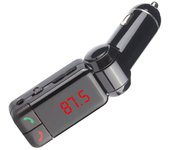 Transmisor FM Bluetooth  para coche, cargador de vehículo, Bluetooth, manos libres, reproductor MP3, pantalla LCD, cargador USB
