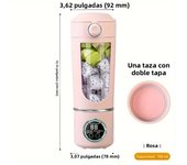 Portable Juicer Cup 700ML Large Capacity 12-Leaf Blade Powerful Motor Fast Stirring Blender Mixer Outdoor Mixing Cup