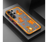 Shockproof Case For Samsung S23 S22 Ulrta 5G S21 FE S20 Plus S10e Soft Edge Matte PC Phone Cover Pokemons Pikachu Cartoon