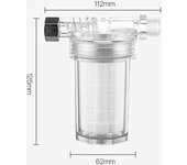 Filtro Universal de Purificación para Ducha y Cocina 1PC con Algodón PP Colador de Agua para Grifo y Calentador de Agua para Baño y Cocina