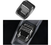 Cubierta de perilla de cambio de fibra de carbono real para Audi A4 2014-2016 / A5 Q5 2013-2017 / A6 A7 Q7 2012-2015 / S6 S7 2013-2015 Cambio de marchas automático Accesorios de ajuste interior Brillante no ABS