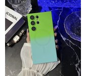 Magnetic Wireless Charge Gradient Case For Samsung Galaxy S25 S24 S23 S22 S21 S20 Plus Ultra For Magsafe Liquid Silicone Cover
