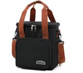 Bolsa de almuerzo cruzada de moda con aislamiento grueso y gran capacidad para uso comercial.