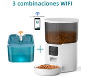 4L Pet Feeder Tuya WIFI Automatic Dog Food Dispenser Smart Cat Feeder 2L Cat Automatic Drinking Fountain Dog Water Feeder