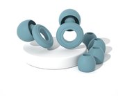 Loop Quiet Tapones para la reducción del Ruido-Protección auditory reutilizable de silicona, para dormir y combatir la sensibilidad Al Ruido-6 almohadillas
