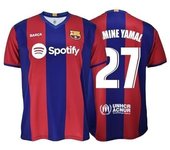 Camiseta Lamine Yamal Primera Equipación del Fútbol Club Barcelona adulto réplica Producto Oficial 1E2324YAMADUL