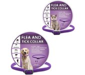 Collar antipulgas, garrapatas y piojos para perros y gatos - Talla ajustable, ecológico y seguro para mascotas